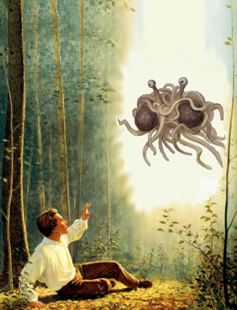 Joseph Smith sees the Flying Spaghetti Monster